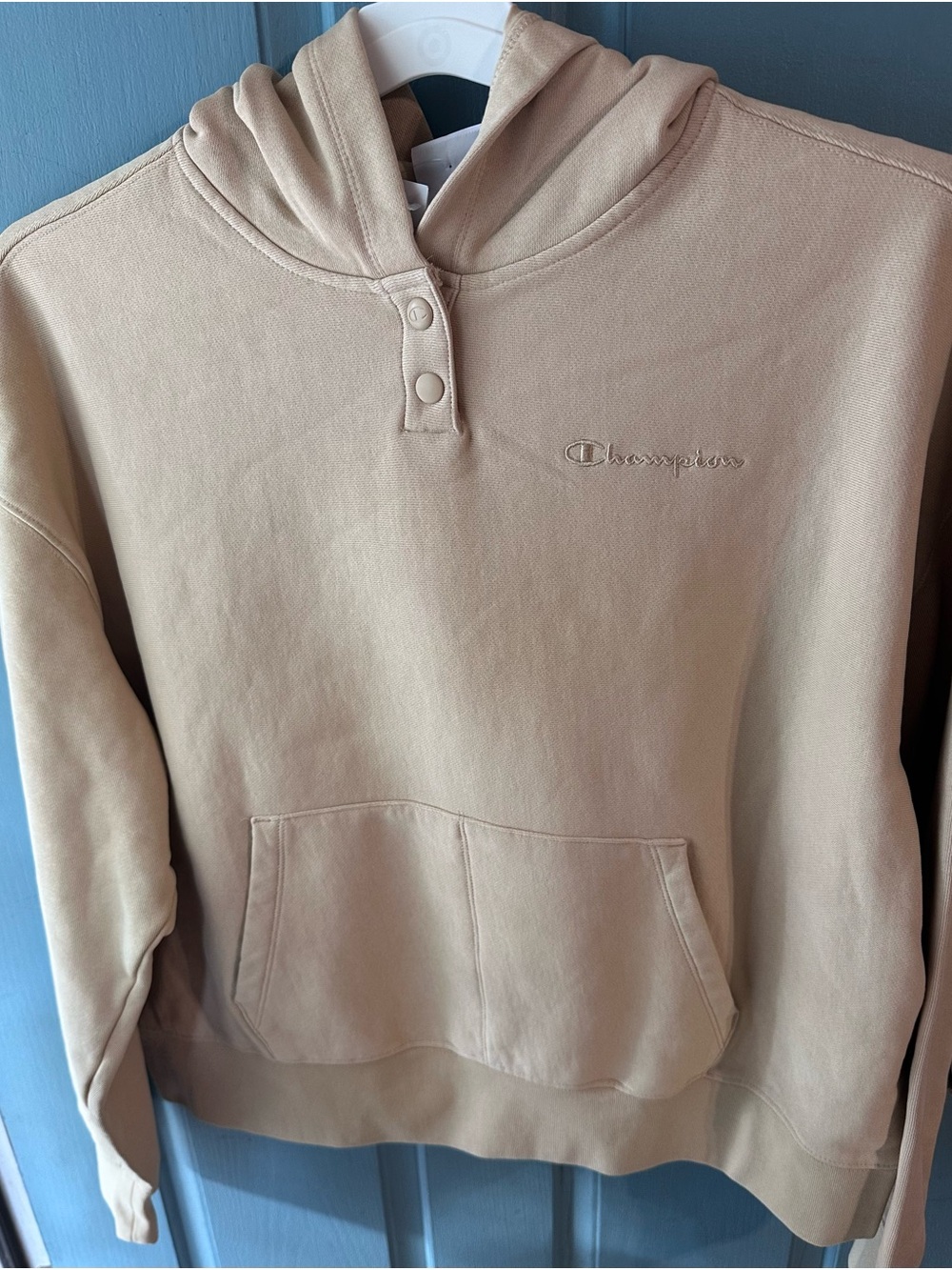 1X Champion Women's Vintage Beige Hoodie